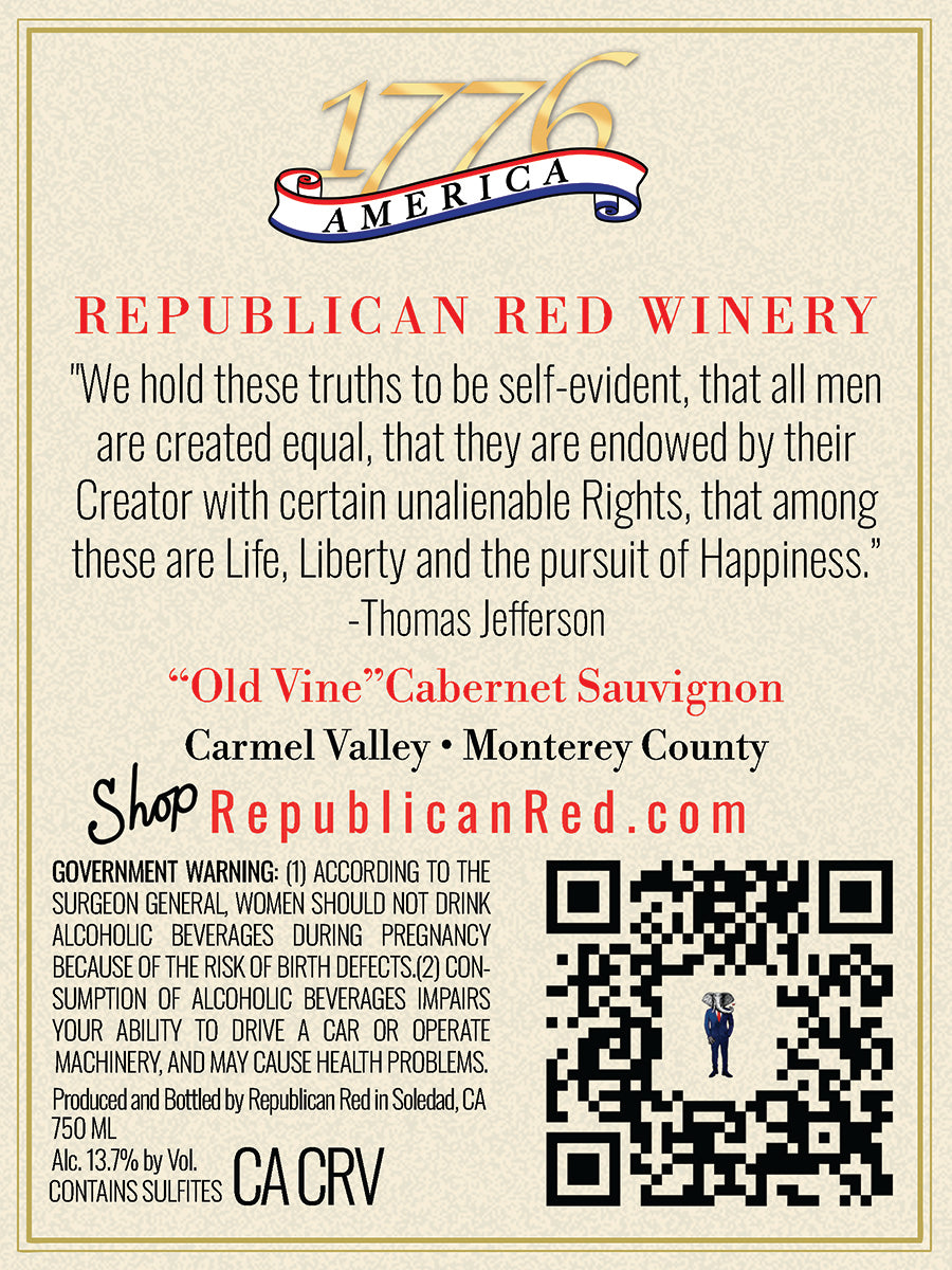 'Washington Crossing' - Old Vine Cabernet Sauvignon